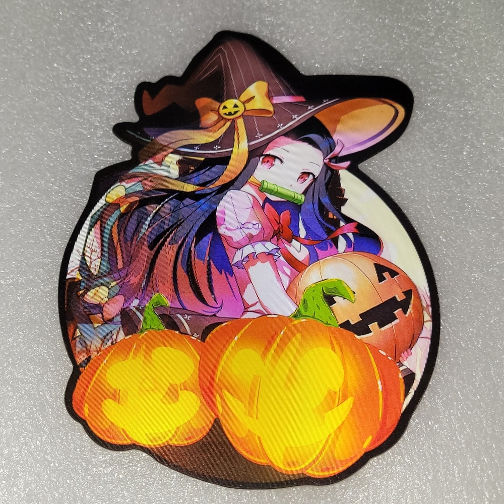 3/$15 Witch Nezuko Holographic Lenticular Anime Decal, Waterproof Peeker Sticker